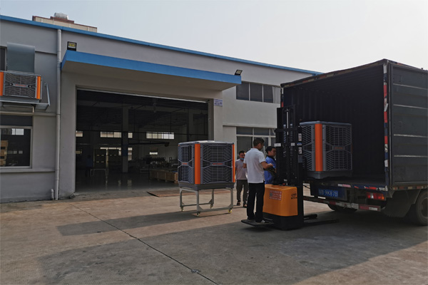 瑞泰風工廠降溫通風設備出貨圖